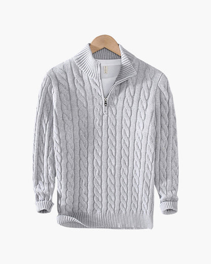 Maglione Verbier con mezza zip