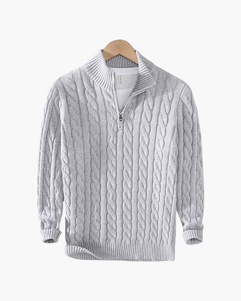 Maglione Verbier con mezza zip