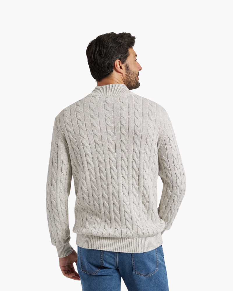 Maglione Verbier con mezza zip