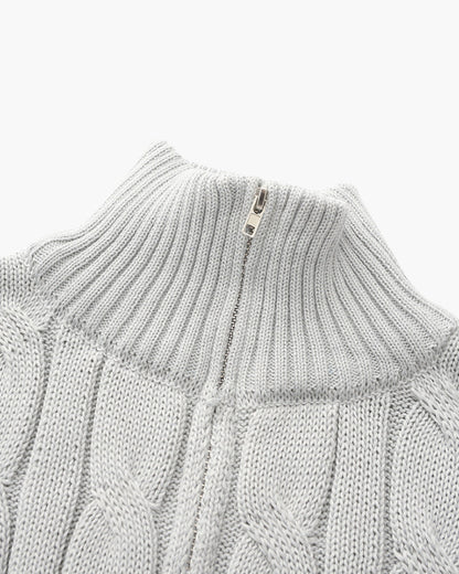 Maglione Verbier con mezza zip
