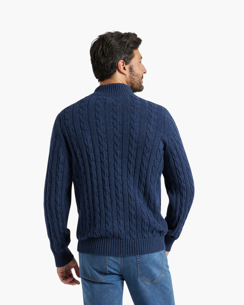 Maglione Verbier con mezza zip