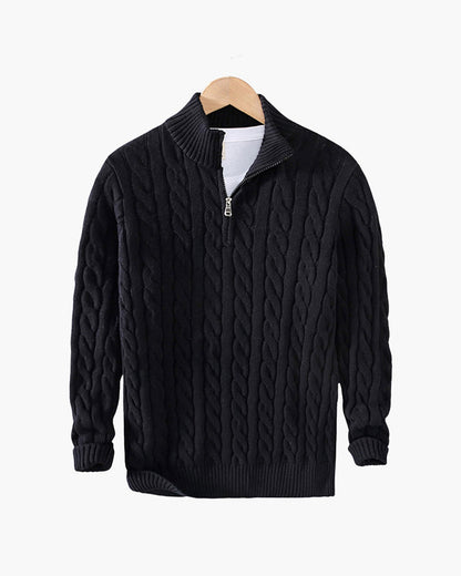 Maglione Verbier con mezza zip