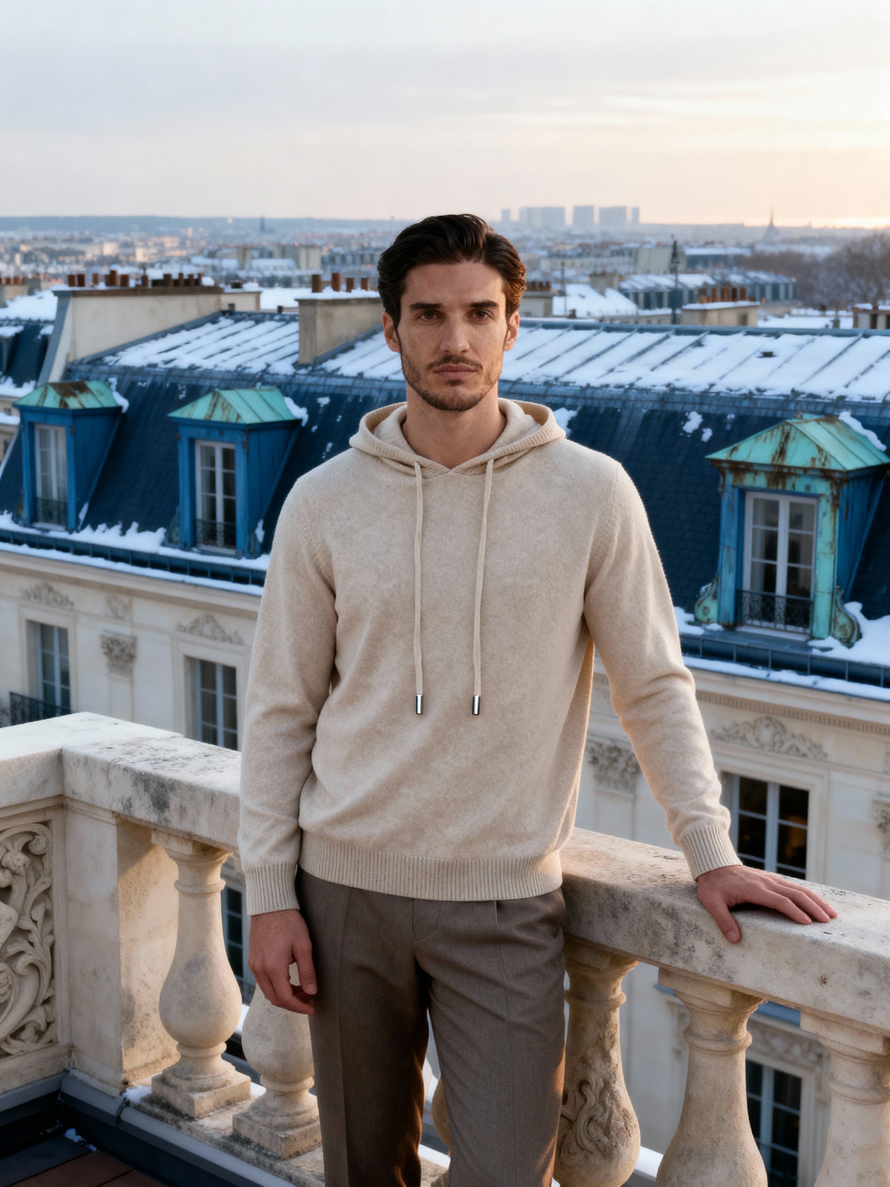 100 % Kaschmir-Hoodie